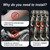 Titanium Exhaust Wrap | 2'' x 200" Exhaust Heat Wrap | Header Wrap | Heat Shield Tape 2 Rolls with 20 PCS 11.8 Inch Stainless Steel Ties for Motorcycle Car Truck (Red, 2 Rolls)