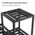 Hongsane Metal Heavy Duty Plant Stand Indoor Outdoor,10 Tier Tall Plant Stands Holder,Large Wrought Iron Plant Shelves for Multi Pots,Black Tiered Flower Display Riser for Living Room,Patio,Balcony