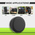 RVMATE RV Spare Tire Cover, Fits 28" Diameter Tire, Anti-UV, Black