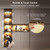 MEKKLEON Puck Lights With Remote Control - Rechargeable, Wireless Under Cabinet Lighting, 2000mAh Battery Operated Tap Push Touch Light, Stick On for Counter, Shelf, Bookcase (Wood Color, 3 Pcs)