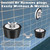 4 Pack Rubber Pool Winter Plugs 1" 1.25" 1.5" 2" Pool Winterizing Plugs with Stainless Steel Screws Pool Return Jet Plug for Inground & Above Ground Pools