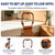 haiorjun Bed Rails for Seniors, Folding Adjustable Bed Assist Rail, 350 lbs