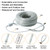 SURNIE Rope Lights Outdoor Waterproof Daylight White: LED 50FT Cuttable Outside Bright 110V Lighting Connectable Flexible Plug Cool Clear Tube, Indoor Deck Patio Xmas Camping Decor, Not Flat Strip
