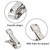 100 PCS Stainless Steel Garden Clips - Heavy Duty Greenhouse Clamps for Plant Netting, Shade Cloth, Hoops - Rust-Proof Metal Gardening Clips for Support, Sealing, Organizing