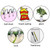 100 PCS Stainless Steel Garden Clips - Heavy Duty Greenhouse Clamps for Plant Netting, Shade Cloth, Hoops - Rust-Proof Metal Gardening Clips for Support, Sealing, Organizing