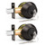 Probrico Oil Rubbed Bronze Round Double Cylinder Deadbolt Lock, Keyed Both Side Door Lock, Keyed Alike Combo 2 Pack