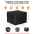 POMER Fire Pit Cover Square,30 Inch Firepit Covers Square,30x30x25 inch