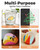 JusArt 16 Colors Glitter Paint Pens for Glass Marking, 0.7mm Fine Tip