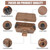 Hrensaw Small Weatherproof Electrical Connection Box(6 x 3.5 x 2.2inch),Outdoor Electrical Box,Waterproof Extension Cord Covers for Plug, Extension Cables, Holiday Lights,Brown
