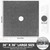 Square Shower Mat Non Slip: 36 x 36 Inch Extra Large Loofah Shower Mats for Inside Shower - Anti Slip Shower Stall Matt with Drain Hole in Middle