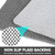 Square Shower Mat Non Slip: 36 x 36 Inch Extra Large Loofah Shower Mats for Inside Shower - Anti Slip Shower Stall Matt with Drain Hole in Middle