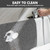 Square Shower Mat Non Slip: 36 x 36 Inch Extra Large Loofah Shower Mats for Inside Shower - Anti Slip Shower Stall Matt with Drain Hole in Middle