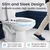 LUXE Bidet NEO 185 - Bidet Attachment for Toilet Seat, Blue