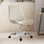 Frassie Office Gaming Chair Metal Base Replacement with Bottom Plate Stand Cylinder, 5 Wheels (Silver)