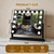 Bearolve Vanity Mirror with Lights, 23"×19" Hollywood Makeup Mirror with 15 Dimmable Bulbs, 3-Color Lighting, Dimmable, 360° Rotation, 10x Magnification, Desk Mirror, Bedroom (Black)
