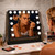 Bearolve Vanity Mirror with Lights, 23"×19" Hollywood Makeup Mirror with 15 Dimmable Bulbs, 3-Color Lighting, Dimmable, 360° Rotation, 10x Magnification, Desk Mirror, Bedroom (Black)