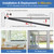 Sliding Door Security Bar, 3 Pack 18"-50" Adjustable Window Security Bars with Rubber Tips, Heavy Duty Door Jammer, Window Bars Security Inside, Window Lock Bar for Home Apartment Travel Patio (Black)