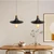 SHUKEFER E26 to E26 Screw-in Industrial Ceiling Light Fixture Matte Black