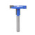 Bestgle 1/4" Shank T-Slot Router Bit Carbide Wood Milling Cutter T-Track Woodworking Drill Bit Tool, Blue