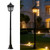 IBalody 66.9-Inch Outdoor Lamp Post Light, Hardwired, Black, E26 Base