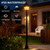 IBalody 66.9-Inch Outdoor Lamp Post Light, Hardwired, Black, E26 Base