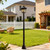 IBalody 66.9-Inch Outdoor Lamp Post Light, Hardwired, Black, E26 Base