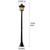 IBalody 66.9-Inch Outdoor Lamp Post Light, Hardwired, Black, E26 Base