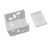 YTgilo 4PCS 1 Inch Mini Blind Brackets with 8 Screws Curtain Fixing Bracket Box White Plastic Deformation Resistant Mounting Brackets for Top Side Rear Rail Installation Indoor and Outdoor Universal