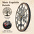 Micasso Large Wall Clock Decorative: 24 Inch Tree of Life Battery Operated