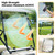 Mixopoly Golf Cart Windshield for Club Car DS 2000.5-up, 3/16" Thick Foldable Clear Acrylic, Anti-UV, Impact Resistant & Waterproof, For All-Weather Driving Comfort