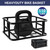 Rear Rack Bike Basket, Large Rear Bike Basket with Liners & Cargo Net & 2 Rain Covers, Heavy Duty Metal Bicycle Basket for Bicycle, Ebike, Electric Bike