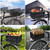 Rear Rack Bike Basket, Large Rear Bike Basket with Liners & Cargo Net & 2 Rain Covers, Heavy Duty Metal Bicycle Basket for Bicycle, Ebike, Electric Bike