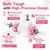 Pink Office Chair Wheels, 2 Inch Heavy-Duty Rubber Wheels for Office Chair, Computer Gaming Desk Chair Wheels-Set of 5, Smooth Rolling for Hardwood Carpet Tile Floors, 11 * 22mm Universal fit