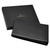 Gallaway Leather 7 Ring Checkbook Binder for Business Checks, Black