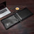 Gallaway Leather 7 Ring Checkbook Binder for Business Checks, Black