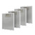 4-Pack Range Hood Grease Filter Compatible with Whirlpool Jenn-Air KitchenAid, 8.75 x 7.5 Inch 5-Layer Aluminum Mesh Replacement Filter, Replaces W10727013 W10915369 4455083 AP6037197 PS11769929