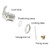 Unlorspy 5/8 Inch Thumb Operated Cam Lock, 5 Pcs, Chrome-Finish