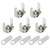 Unlorspy 5/8 Inch Thumb Operated Cam Lock, 5 Pcs, Chrome-Finish