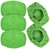 eFuncar 5 Pack Microfiber Cleaning Cloth for Windshield Cleaner Tool, Green