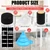 HCEWSBFD 100Pack-402Pcs Leak-Proof Black Screw Caps Orifice Reducer Screw Caps Shrink Capsules Bands,Labels,Silicone Collapsible Funnel,Marker for Homemade Hot Sauce Bottles 5oz Oils DIY Crafts