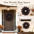 Agusbagli 28’’ Halloween Wreath for Front Door, Burgundy Fall Wreath