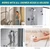 Shower Hose Extra Long 79 Inch, Stainless Steel Handheld Shower Head Hose Replacement with G1/2 Brass Connectors, Flexible Anti-Kink Shower Hose Extension for Bathroom, Pet Bathing & Cleaning