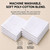 Perry Ellis 12-Pack White Handkerchiefs, Permanent Press, Satin Cord, 16x16