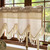 Boho Crochet Linen Sheer Lace Curtain Valance for Window Kitchen Oven Apron