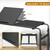 ApexRoam Overbed Desk with Wheels, Adjustable Height Over The Bed Table, King Queen Mobile Over Bed Desk, Overbed Table with Tiltable Tabletop for Laptop and Bedroom Work (White, 55 * 16IN Tiltable)