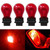 HaeKap 4x New Version 3157 Red Bright Light Bulbs Car Tail Signal Turn Backup S8 Miniature Lamp LOT