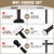 AKTOP Extra Long Room Divider Curtain Rod, No Drill Tension Rod, Black