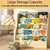 5-Tier Kids Bookshelf Montessori Wooden Bookcase Front-Facing Organizer