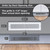 Fits 2x12 Duct Opening | Toe Kick Vent Cover by Handua | Cabinet Toe Kick Space Register Grille | HVAC Toe Space Vent Cover | Outer Dimensions: 3 3/8" X 13 3/8" | Off White
