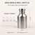 68oz Stainless Steel Water Bottle with Handle for Sports Camping Hiking